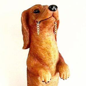 Dachshund Sculpture by Furr-ever Welcome by Hamilton Collection